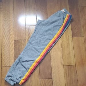 Aviator Nation Grey Stripe Joggers